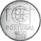 1,5 евро Португалия 2008 год Монета против безраличия
