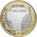 5 евро Финляндия 2012 год Финские провинции в архитектуре: Уусимаа