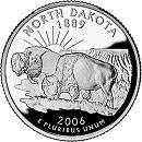 Четвертаки США (квотеры) штатов и территорий: Северная Дакота 2006