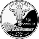 Четвертаки США (квотеры) штатов и территорий: Монтана 2007