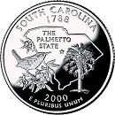 Четвертаки США (квотеры) штатов и территорий: Южная Каролина 2000