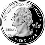 25 центов США Прекрасная Америка: аверс