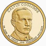 1 доллар США 2014 год 30-й президент США Калвин Кулидж