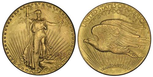 20 долларов США 1933 год