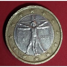 Италия, 1 евро, обращение. Года: 2002, 2006