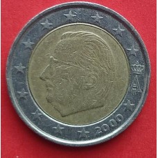 Бельгия, 2 евро, обращение. Года: 2000, 2004