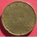 Кипр,  20 евроцентов, обращение. Год: 2008
