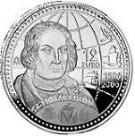 12 евро Испания 2006 год 500 лет со дня смерти Христофора Колумба