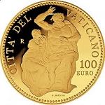 100 евро Ватикан 2010 год Сикстинская капелла: Страшный суд